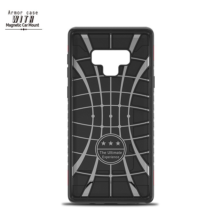 Armor Rugged PC + TPU Hybrid Case with Card Slot for Samsung Galaxy Note9 N960 - Gold-7