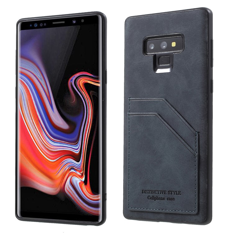 

Ретро-стиль PU Кожаный Чехол С Держателем TPU Для Галактики Samsung N960 - Серый, Galaxy Note9