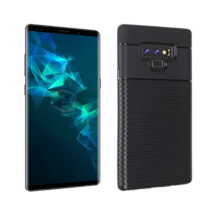 Triangle Pattern TPU Back Case for Samsung Galaxy Note9 SM-N960 - Black-1