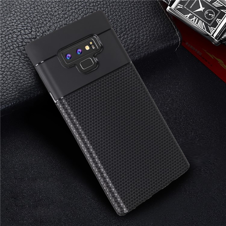 Triangle Pattern TPU Back Case for Samsung Galaxy Note9 SM-N960 - Black-6