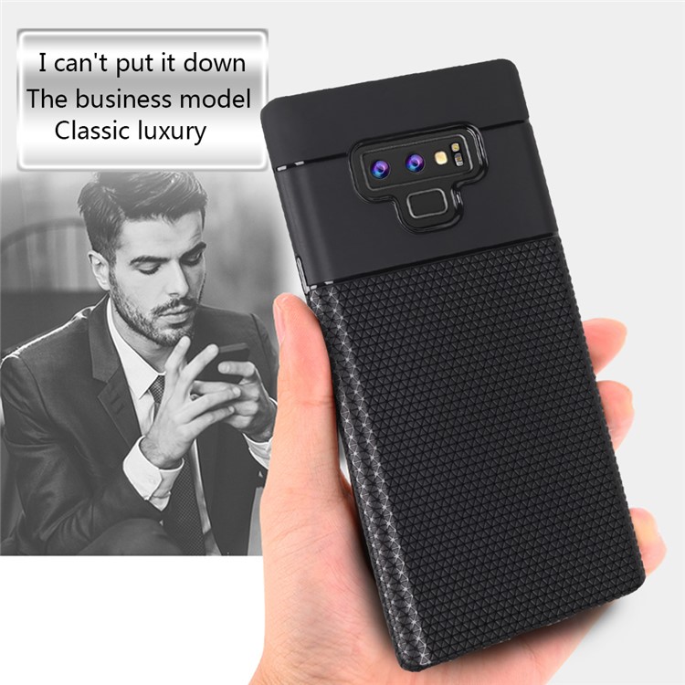 Triangle Pattern TPU Back Case for Samsung Galaxy Note9 SM-N960 - Black-7