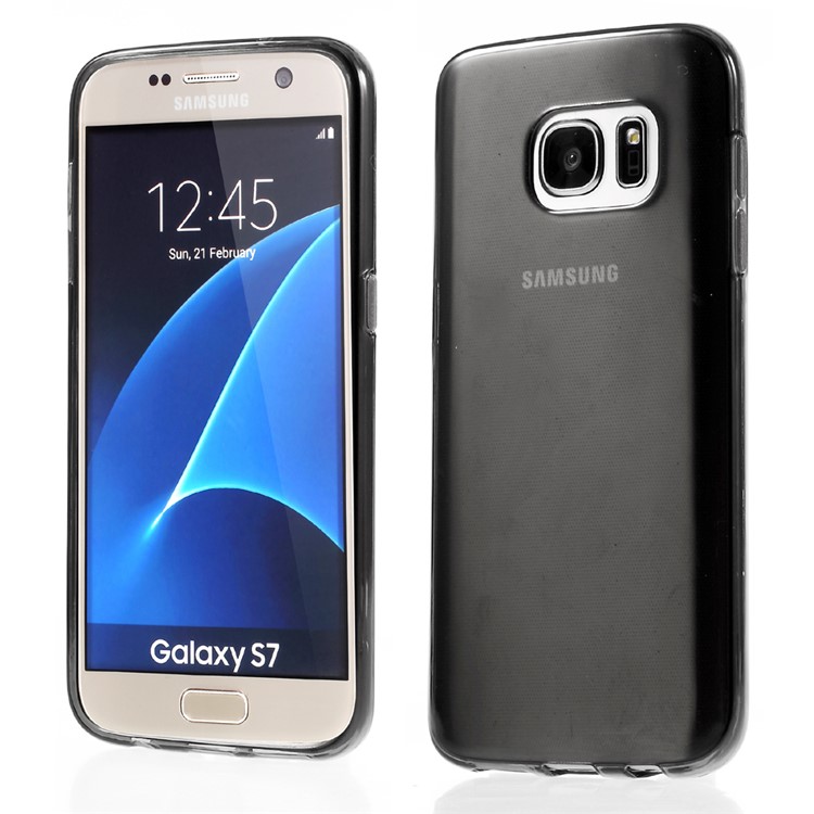 

Glossy Clear TPU Case Cover for Samsung Galaxy S7 G930 - Grey