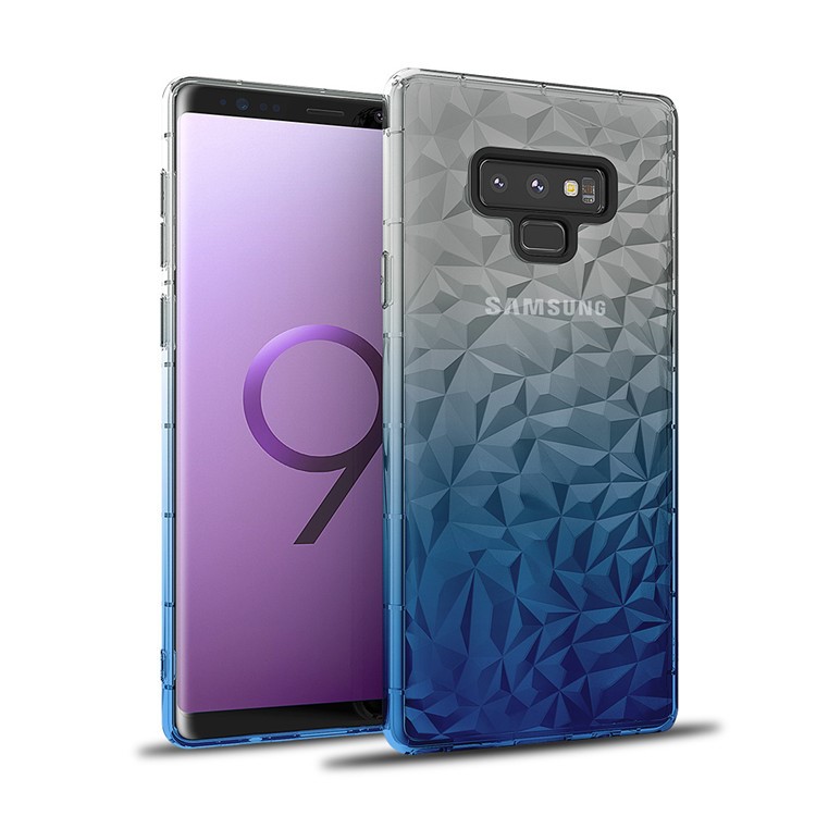 

Градиент Цвет 3D Алмазное Зерно Ударопрочный Корпус TPU Для Samsung Galaxy Note9 N960 - Синий