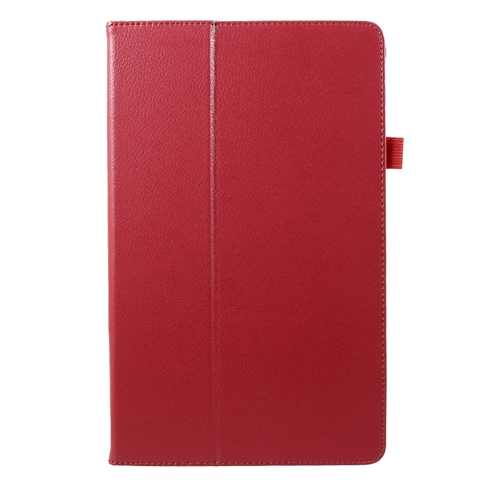 Caso de Proteção de Couro PU Com Stand For Samsung Galaxy Tab A 10.5 (2018) T590 T595 - Vermelho