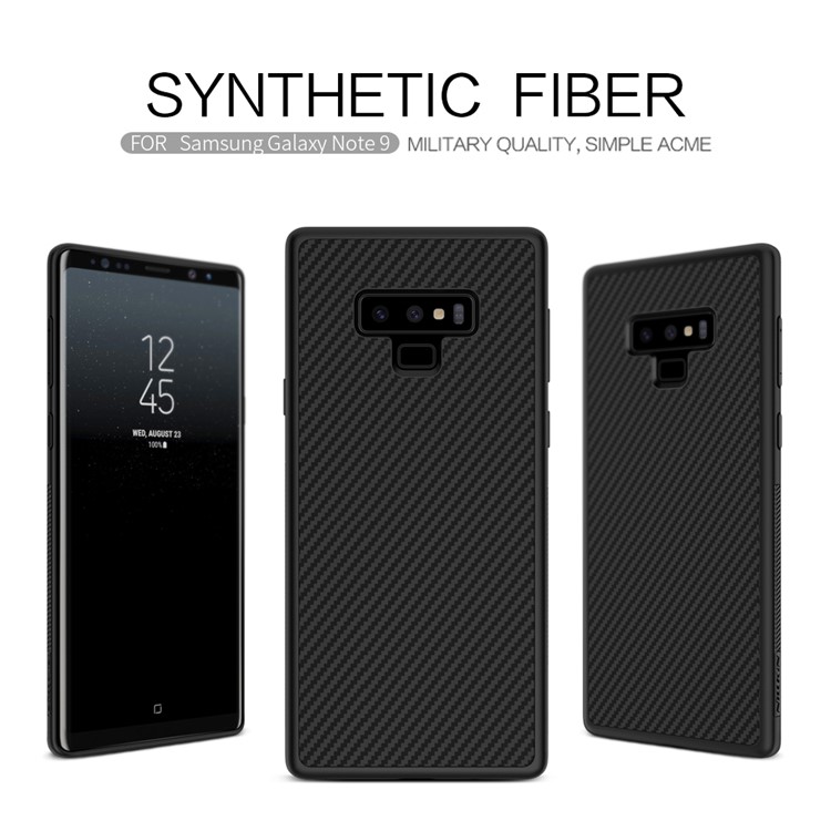 NILLKIN Synthetic Fiber Hard Plastic Case for Samsung Galaxy Note9 SM-N960 - Black