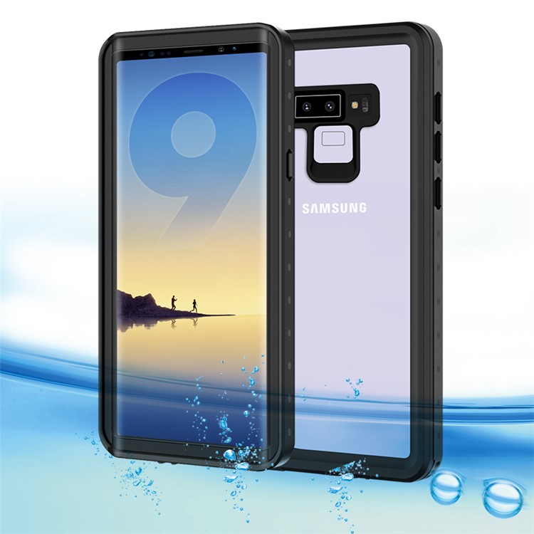 

Точка Серии Пылезащитный Непромокаемый Водонепроницаемый Чехол Для Samsung Galaxy Note9 N960 - Черный / Прозрачный, Galaxy Note9 N960