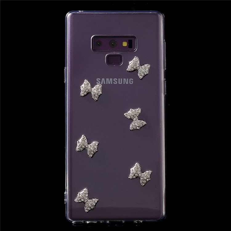 

Diamante Acrylic + TPU Hybrid Cell Phone Cover for Samsung Galaxy Note9 N960 - Bowknot