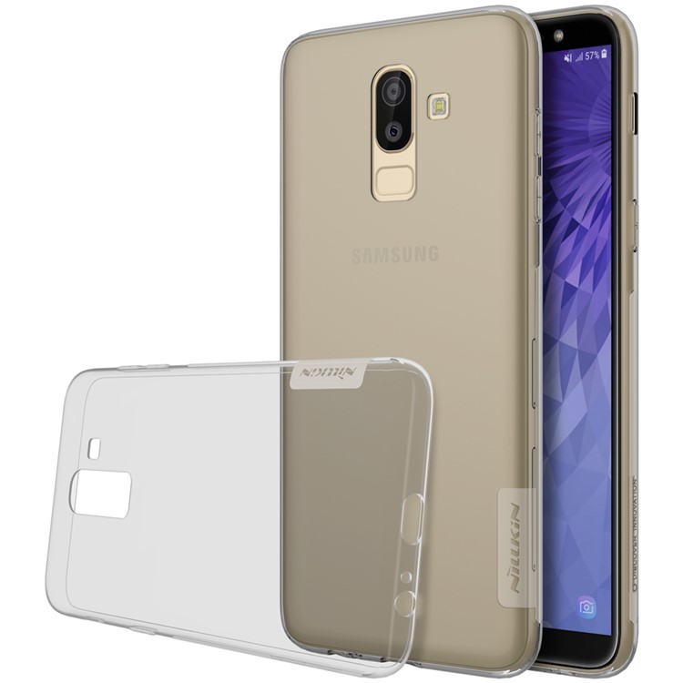 

NILLKIN Nature 0.6mm Soft TPU Cell Phone Cover for Samsung Galaxy J8 (2018) - Grey