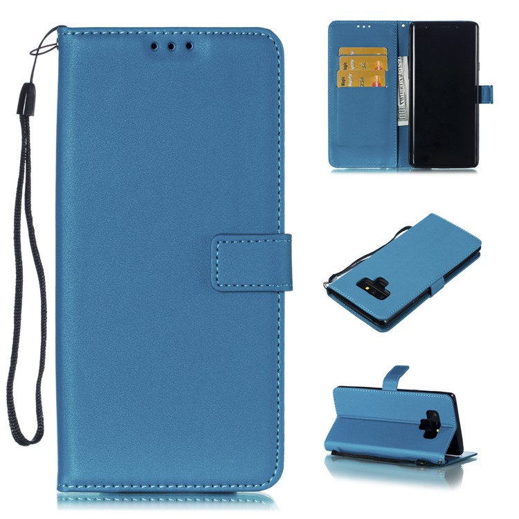 

Cell Phone Leather Stand Case for Samsung Galaxy Note9 SM-N960 - Baby Blue