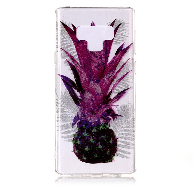 

Patterned Flash Powder TPU Soft Cover Case for Samsung Galaxy Note9 N960 - Pineapple