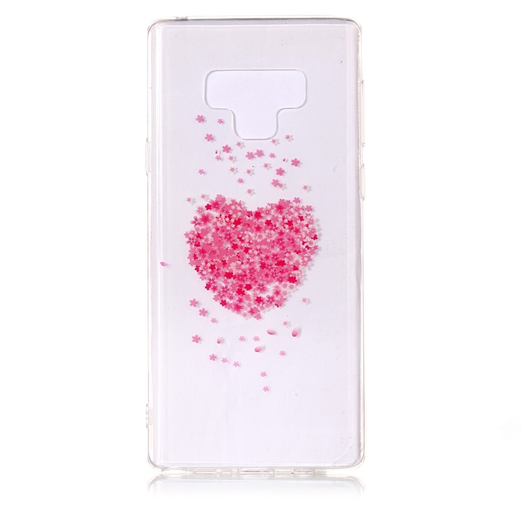 

Pattern Printing IMD TPU Casing for Samsung Galaxy Note9 N960 - Flower Heart