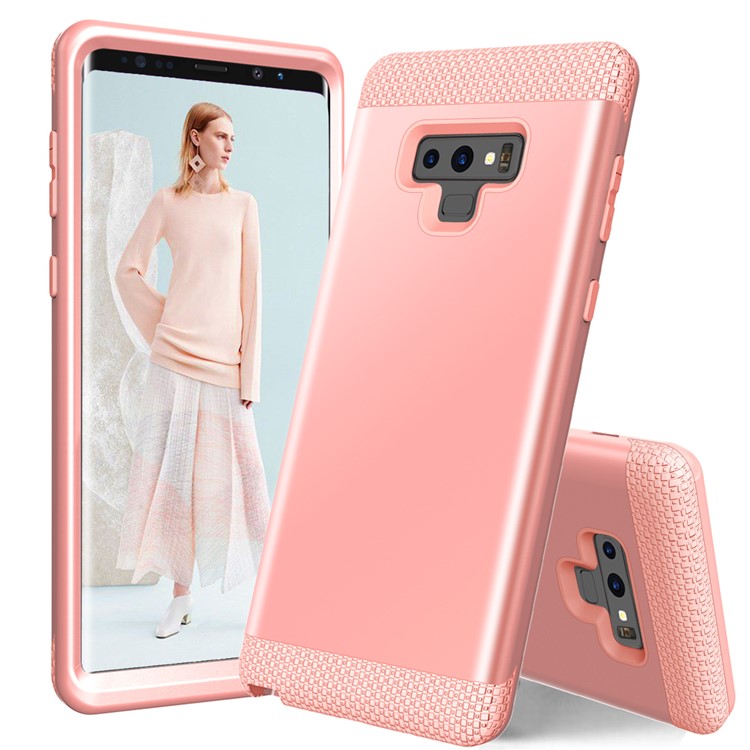 

3-штучный Гибридный ПК + Силиконовый Защитный Чехол Для Samsung Galaxy Note9 N960 - Розовое Золото