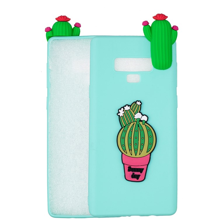

For Samsung Galaxy Note9 N960 3D Pattern Soft TPU Cover - Cactus