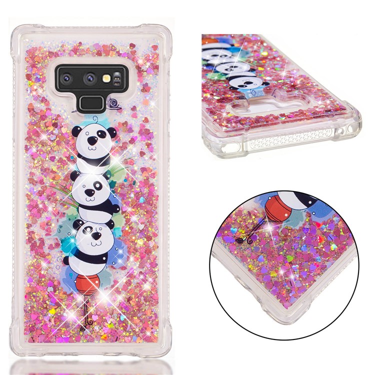 

Glitter Powder Quicksand Shockproof TPU Cell Phone Case for Samsung Galaxy Note9 N960 - Panda Mountain