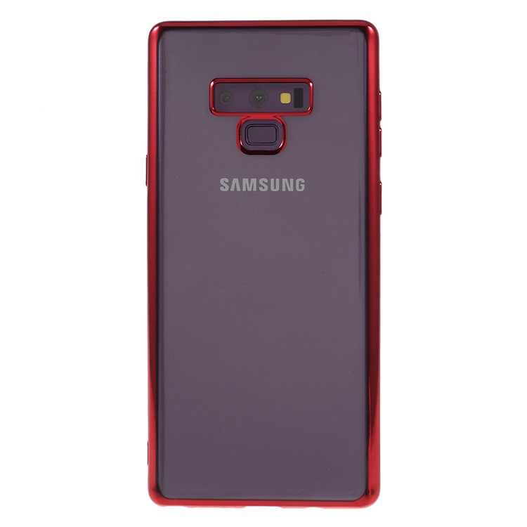 

Гальваника Край Прозрачный TPU Телефон Аксессуары Кейс Для Samsung Галактика Примечание9 N960 - Красный, Galaxy Note9 N960