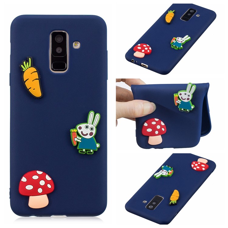 

3D Cartoon Pattern TPU Protection Case for Samsung Galaxy A6+ (2018) / A9 Star Lite - Dark Blue Case Rabbit Pattern, Galaxy A6+ (2018)