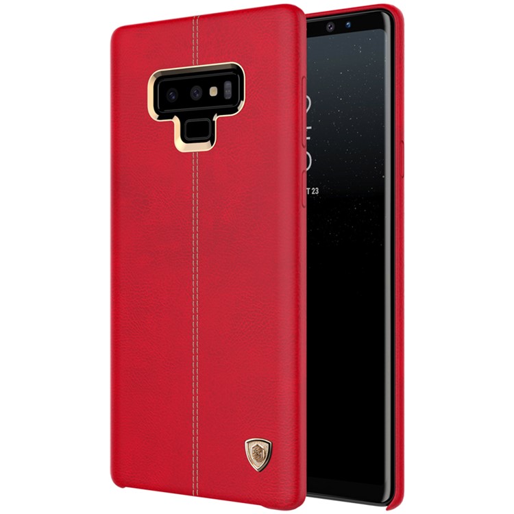 NILLKIN Englon Leather Coated Hard Plastic Case Accessory for Samsung Galaxy Note9 N960 - Red