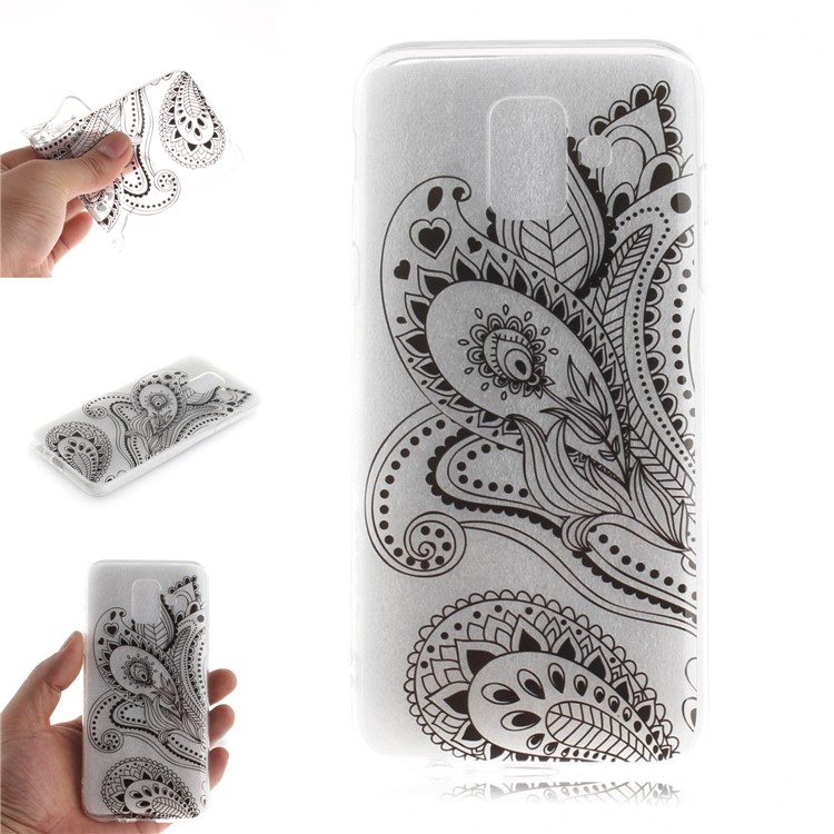 

Pattern Printing IMD TPU Back Mobile Phone Casing for Samsung Galaxy A6 (2018) - Feather, Galaxy A6 (2018)