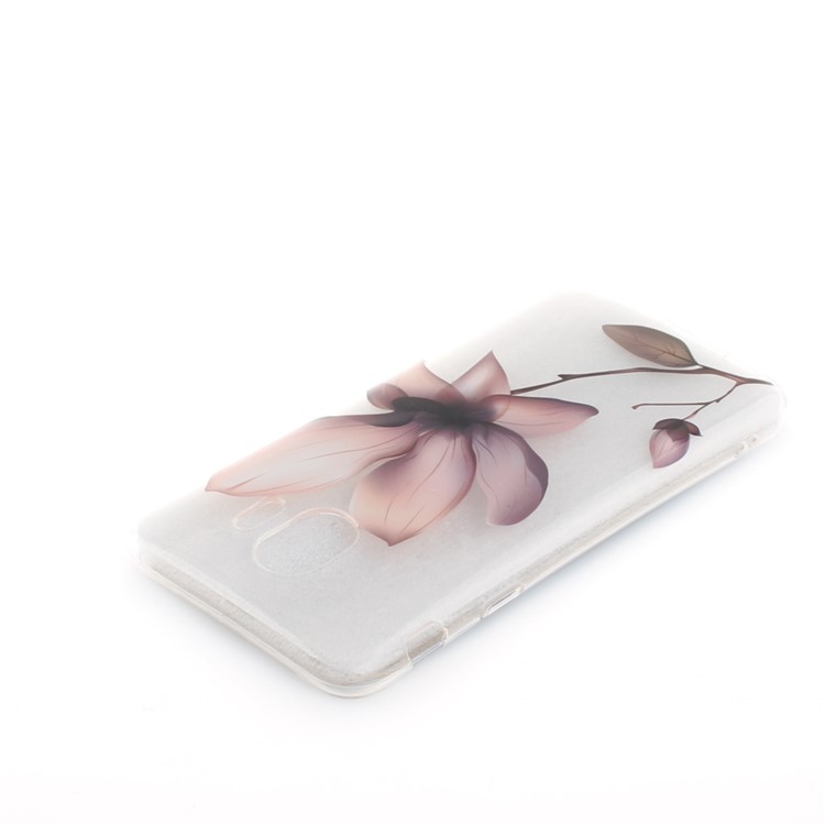 Pattern Printing IMD Soft TPU Cellphone Case for Samsung Galaxy J4 (2018) - Pink Flower-5