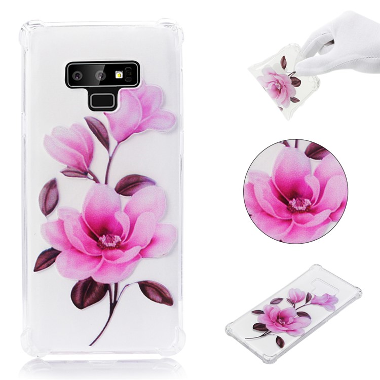 

Anti-drop Patterned Printing Soft TPU Case for Samsung Galaxy Note9 N960 - Vivid Flower