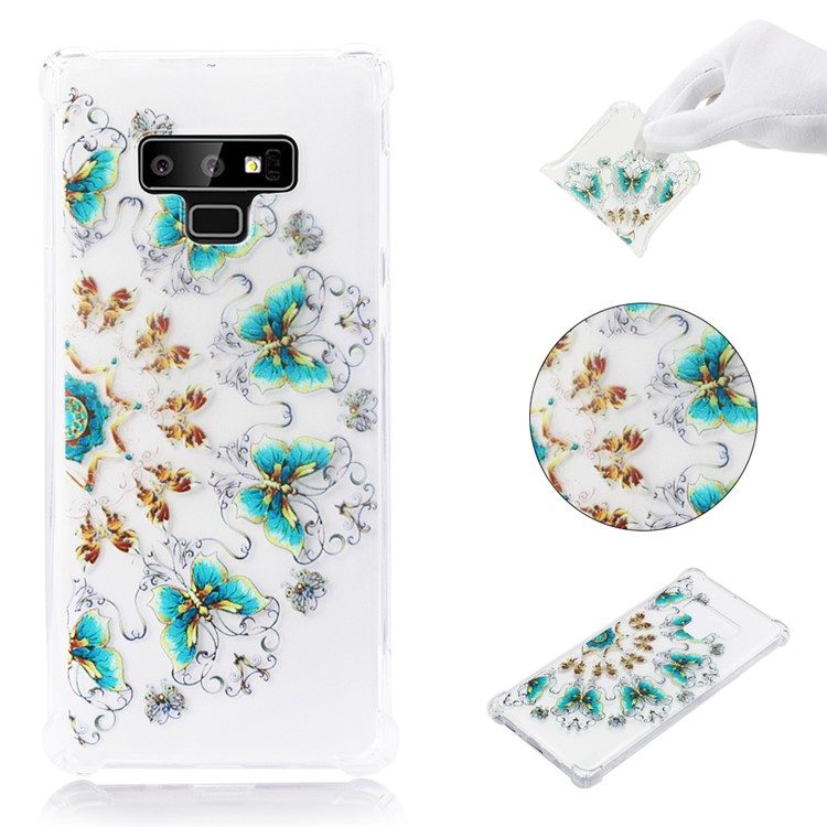 

Anti-drop Patterned Printing Soft TPU Cell Phone Case for Samsung Galaxy Note9 N960 - Butterflies