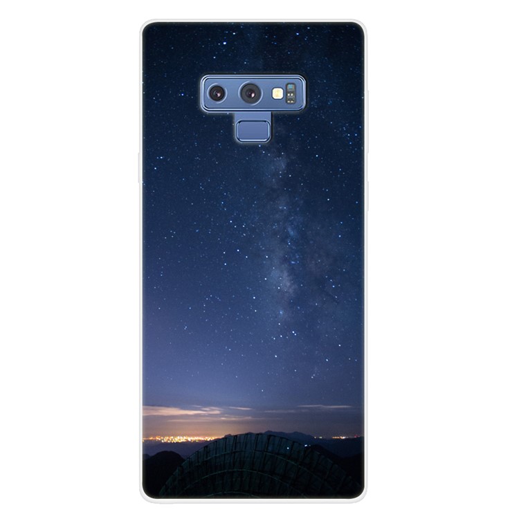 Космический ряд шаблон напечатал оболочку защиты tpu для галактики samsung note9 n960 - стиль i