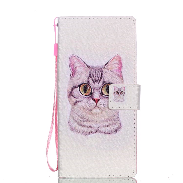 

Pattern Printing Wallet Leather Stand Casing Cover for Samsung Galaxy Note9 N960 - Adorable Cat