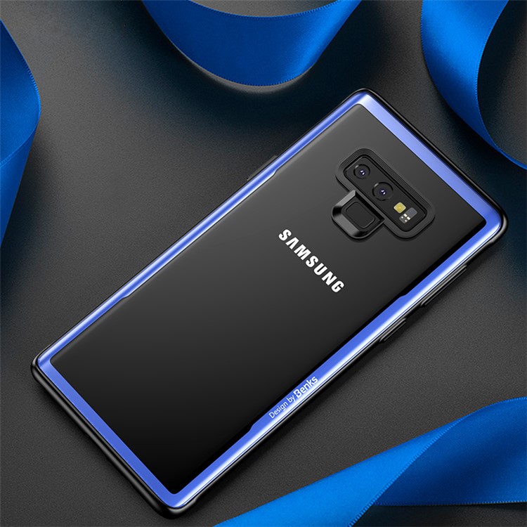 

BENKS Закаленное Стекло + Водонепроницаемая TPU Гибридная Задняя Крышка Для Samsung Galaxy Note9 N960 - Синий, Galaxy Note9 N960