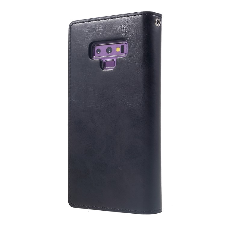 MERCURY GOOSPERY Mansoor Carteira Diário Estojo De Couro Para Samsung Galaxy Note9 N960 - Preto-3