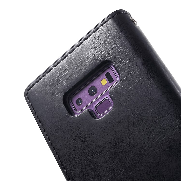 MERCURY GOOSPERY Mansoor Carteira Diário Estojo De Couro Para Samsung Galaxy Note9 N960 - Preto-9
