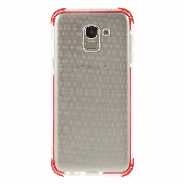 

Bi-color Shock-proof TPU Phone Cover for Samsung Galaxy J6 (2018) - Red