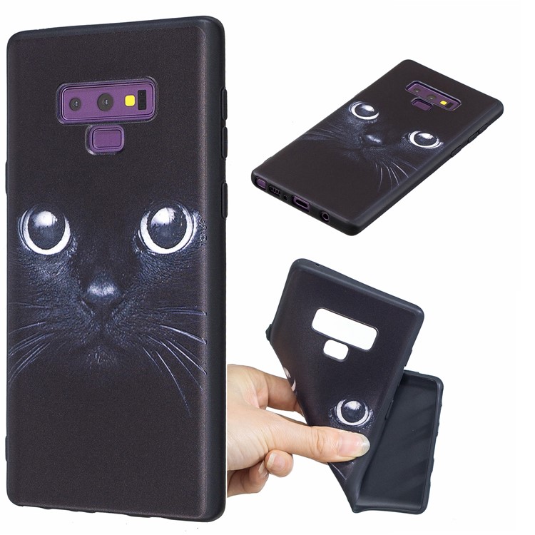

Pattern Printing Embossed TPU Cover Shell for Samsung Galaxy Note9 SM-N960 - Cat