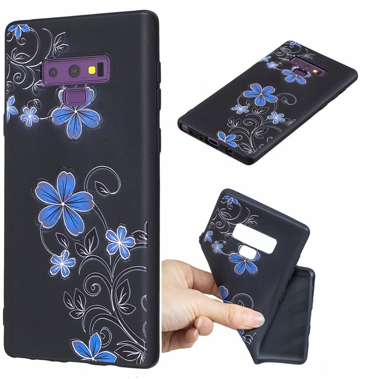 

Pattern Printing Embossed TPU Case Accessory for Samsung Galaxy Note9 SM-N960 - Beautiful Flowers