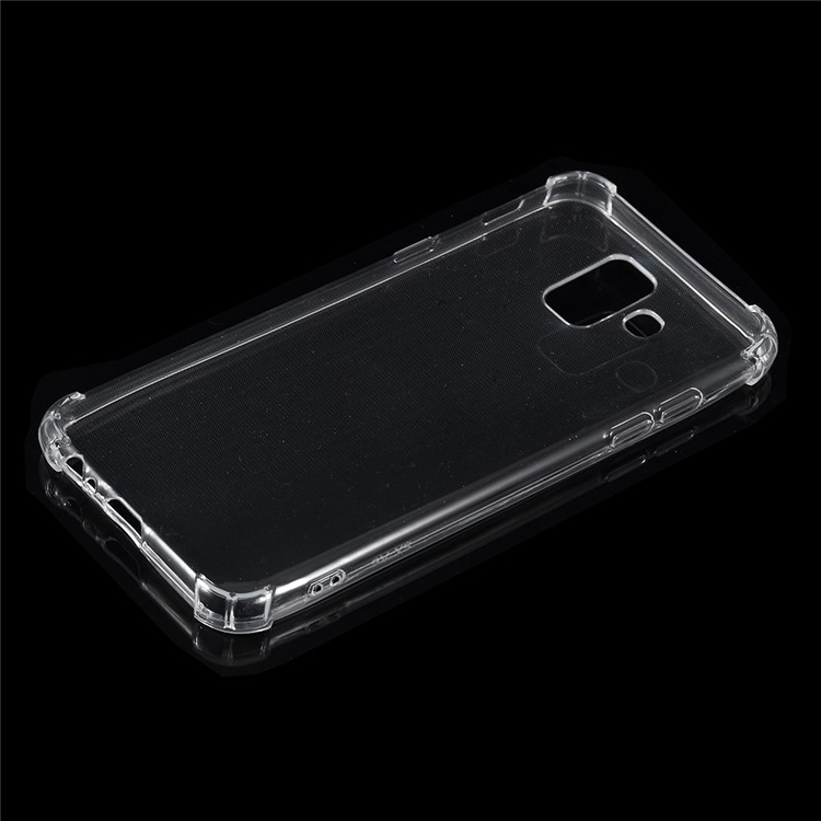 100PCS/Pack Shockproof Crystal Clear TPU Drop Protection Case for Samsung Galaxy A6 (2018)-2