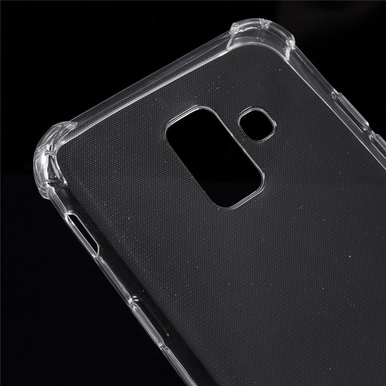 100PCS/Pack Shockproof Crystal Clear TPU Drop Protection Case for Samsung Galaxy A6 (2018)-4