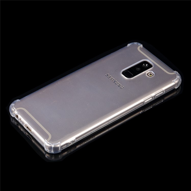 100PCS/Pack Shockproof Crystal Clear TPU Drop Protection Case for Samsung Galaxy A6+ (2018)-3