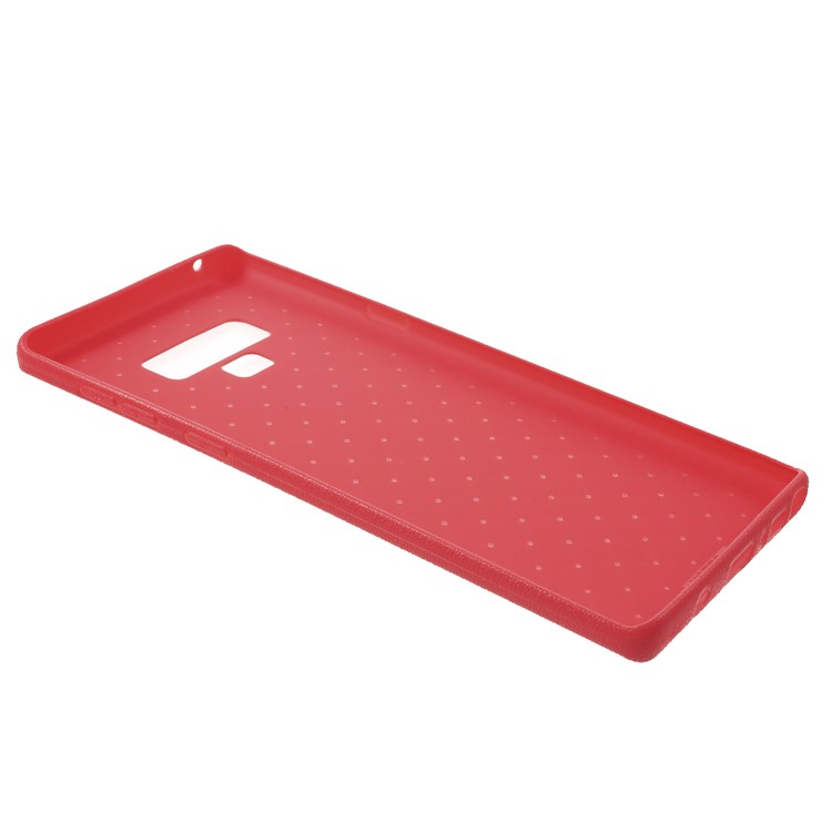 Woven Pattern TPU Ultra Thin Phone Back Casing for Samsung Galaxy Note9 N960 - Red-4