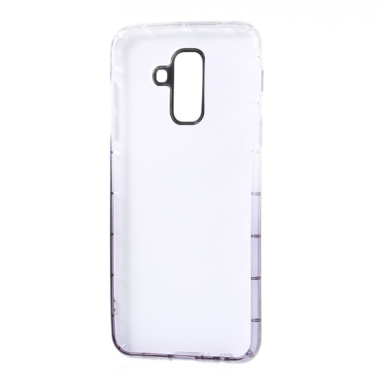 Gradient Color 3D Diamond Grain Drop-proof TPU Case with Dazzling Paper for Samsung Galaxy A6+ (2018) / A9 Star Lite - Dark Purple-6