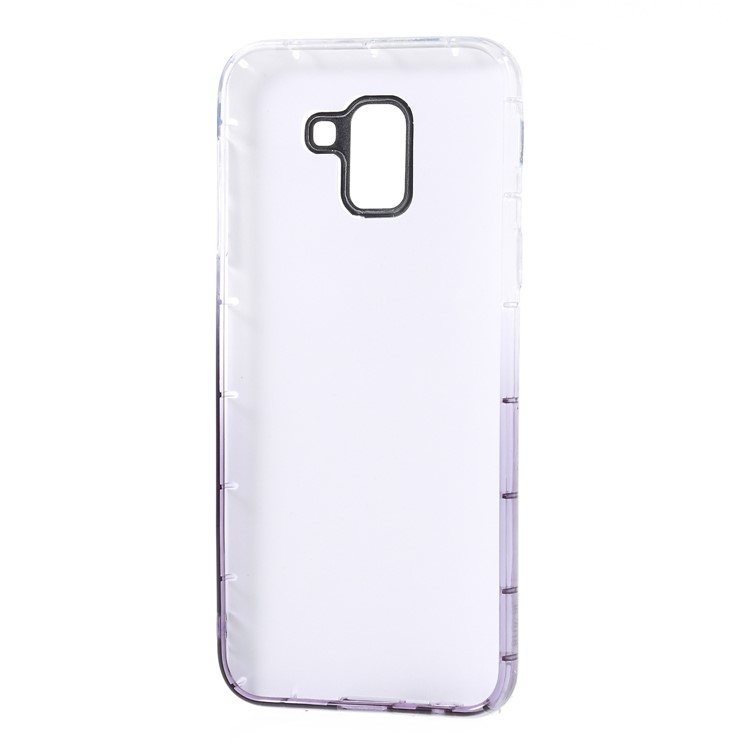 Gradient Color 3D Diamond Grain Drop-proof TPU Case with Dazzling Paper for Samsung Galaxy J6 (2018) - Dark Purple-6