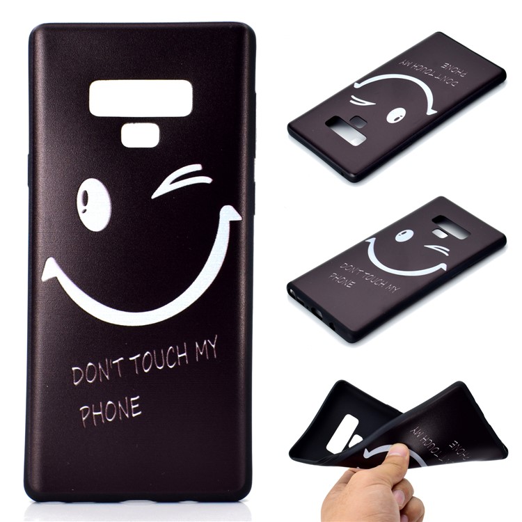 

Pattern Printing Soft TPU Back Cover Protector for Samsung Galaxy Note9 N960 - Smiling Face