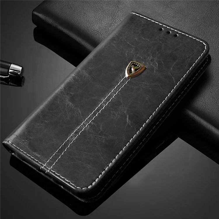 Peace Dove Series Leather Wallet Stand Cellphone Case for Samsung Galaxy J6 (2018) - Black-3