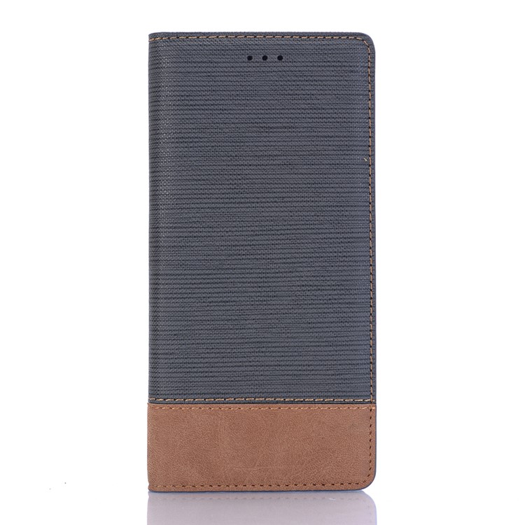 Toothpick Texture Flip Leather Wallet Case with Stand for Samsung Galaxy Note9 N960 - Grey-2