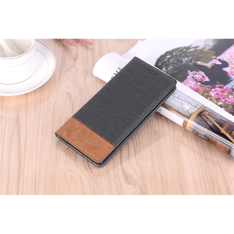 Toothpick Texture Flip Leather Wallet Case with Stand for Samsung Galaxy Note9 N960 - Grey-9