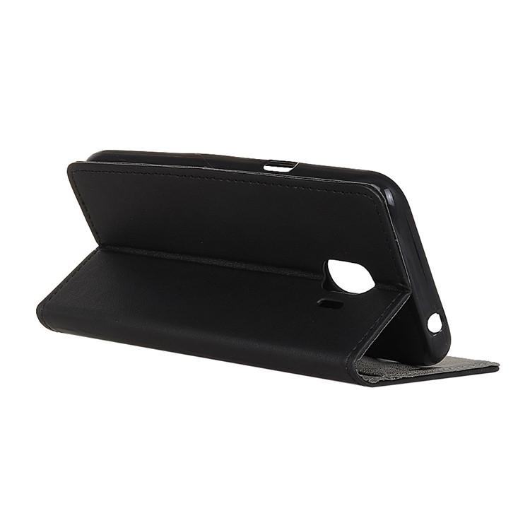 Wallet Leather Stand Case for Samsung Galaxy J2 Core - Black-6