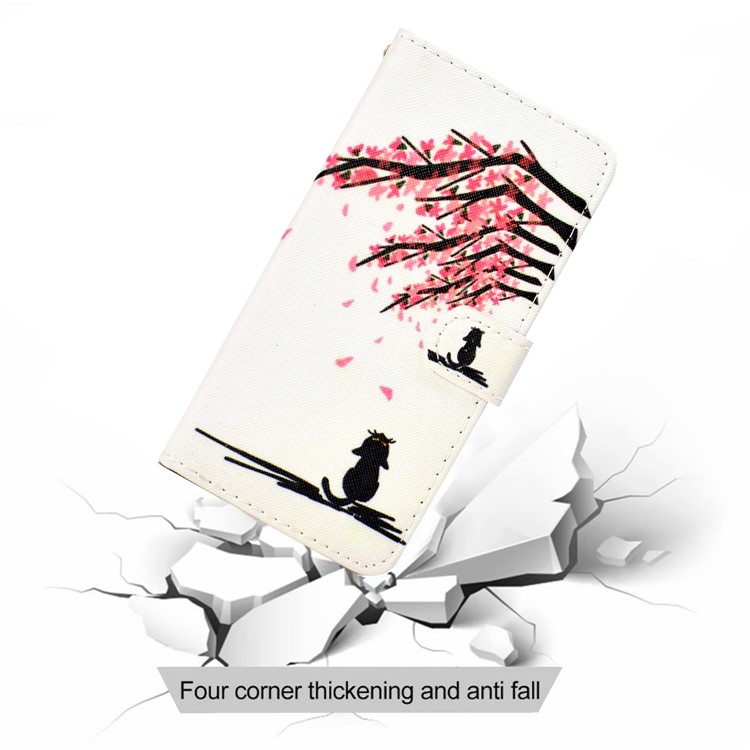 Pattern Printing Leather Wallet Case for Samsung Galaxy Note9 SM-N960 - Tree with Flowers-4