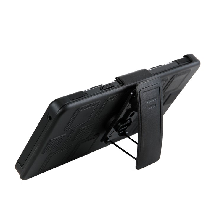 For Samsung Galaxy Note9 N960 TPU PC Belt Clip Hybrid Case | Geometric Pattern | Black Kickstand and Magnet Iron - Black-10