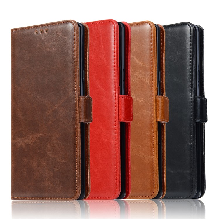 Crazy Horse Texture Wallet Leather Case with Stand for Samsung Galaxy Note9 N960 - Black-7