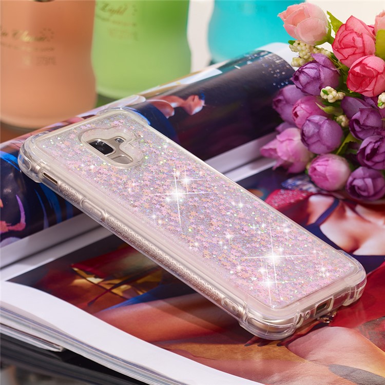 Dynamic Quicksand Shock-absorbing TPU Case for Samsung Galaxy J6 (2018) -Pink-4