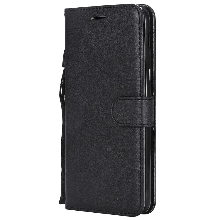Wallet Leather Stand Case for Samsung Galaxy J8 (2018) - Black-2