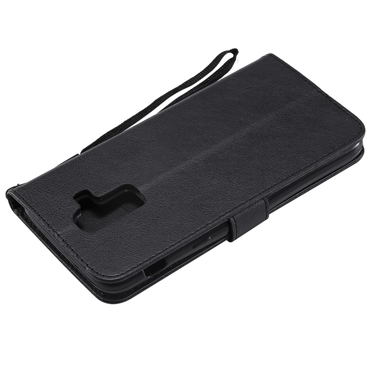 Wallet Leather Stand Case for Samsung Galaxy J8 (2018) - Black-8